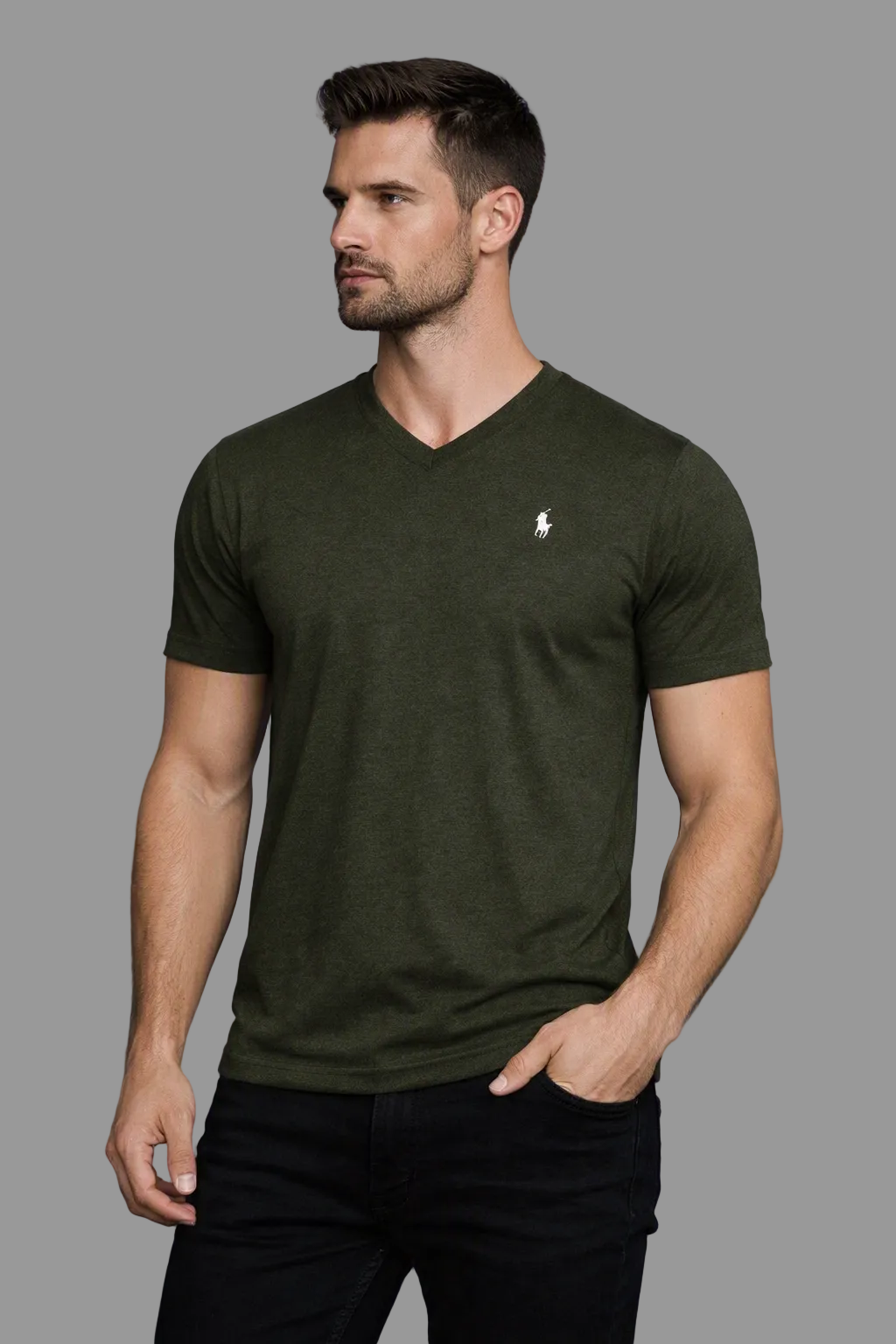 Men Classic Everyday Comfort V‑Neck Tee
