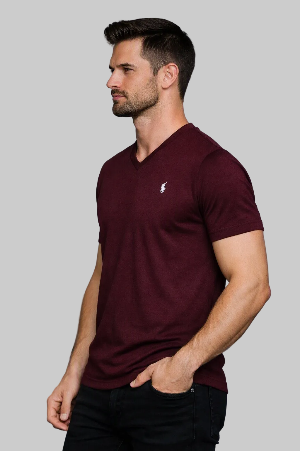 Men Classic Everyday Comfort V‑Neck Tee