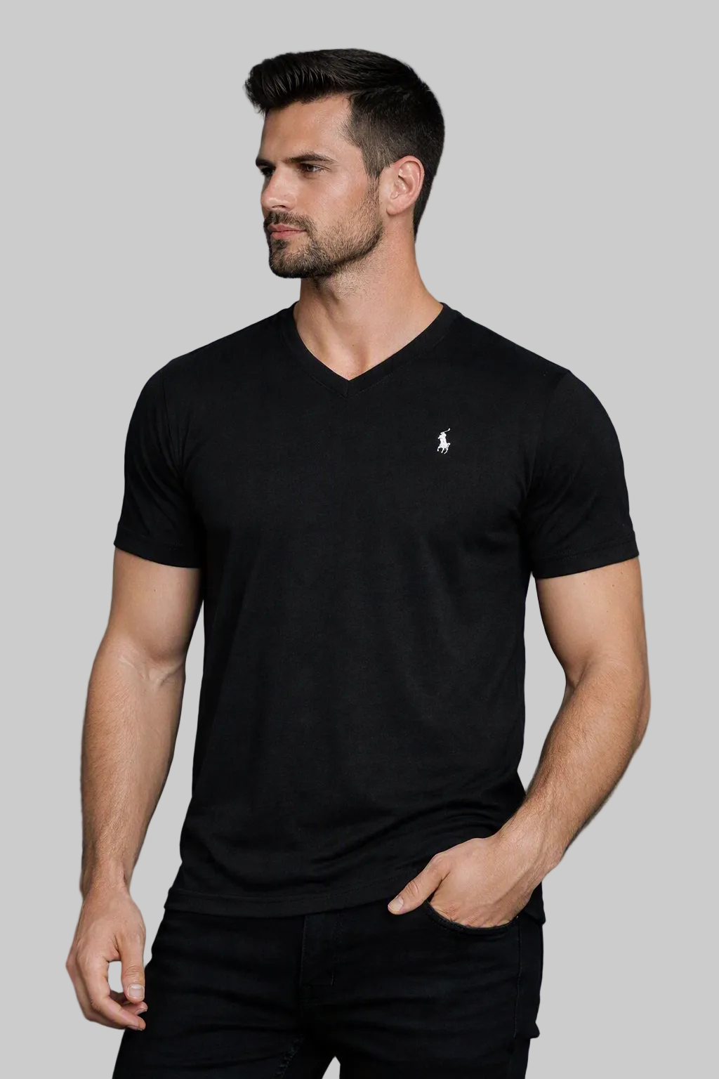 Men Classic Everyday Comfort V‑Neck Tee