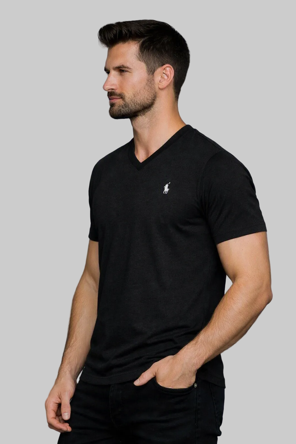 Men Classic Everyday Comfort V‑Neck Tee