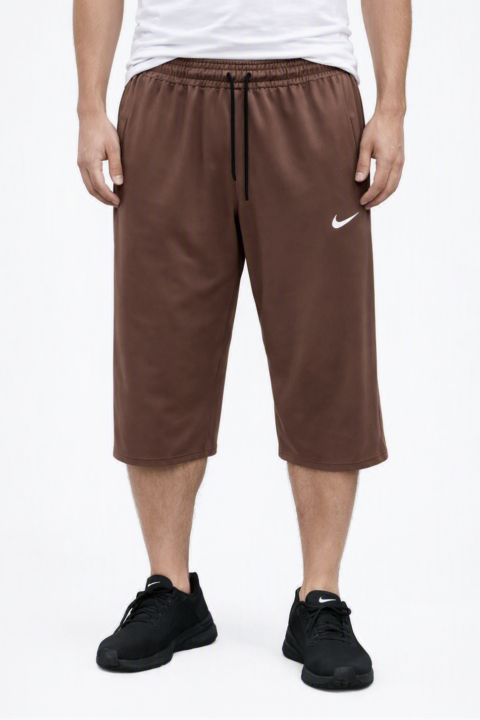 Men's Breathable Gym Capris & 3/4 Sports Trousers