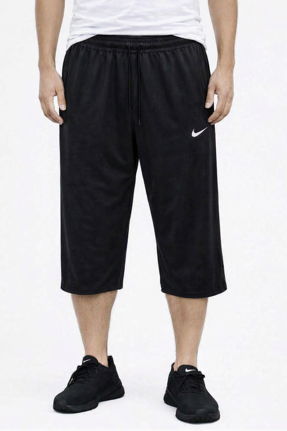 Men's Breathable Gym Capris & 3/4 Sports Trousers