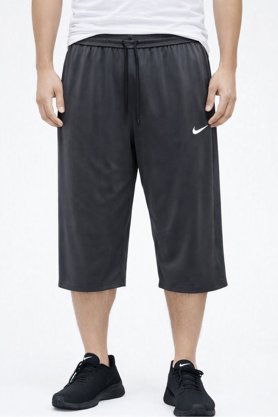 Men's Breathable Gym Capris & 3/4 Sports Trousers