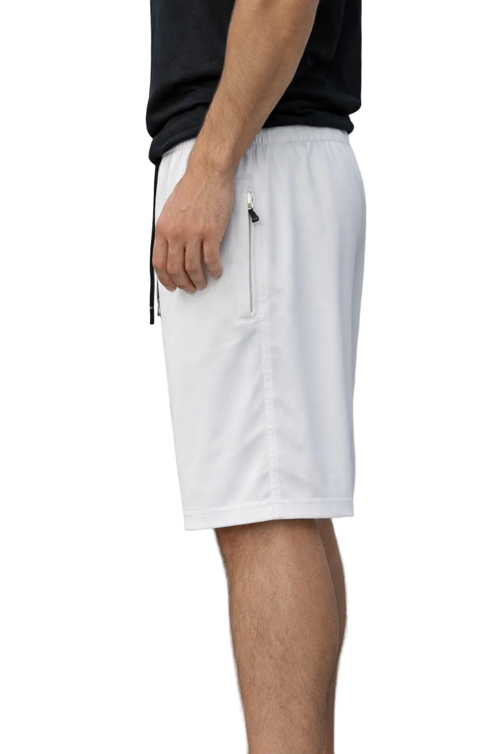 Men's Performance Athletic imported china Shorts with Zipper Pockets