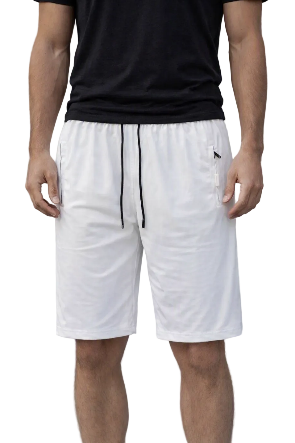 Men's Performance Athletic imported china Shorts with Zipper Pockets