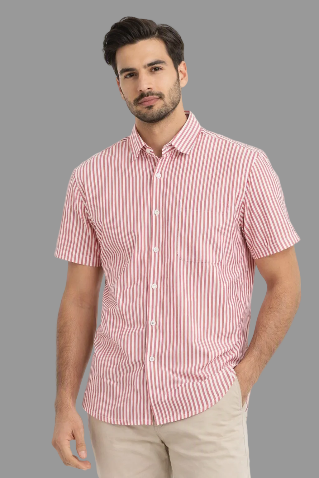 The Summer Breeze Stripe Short-Sleeve Shirt