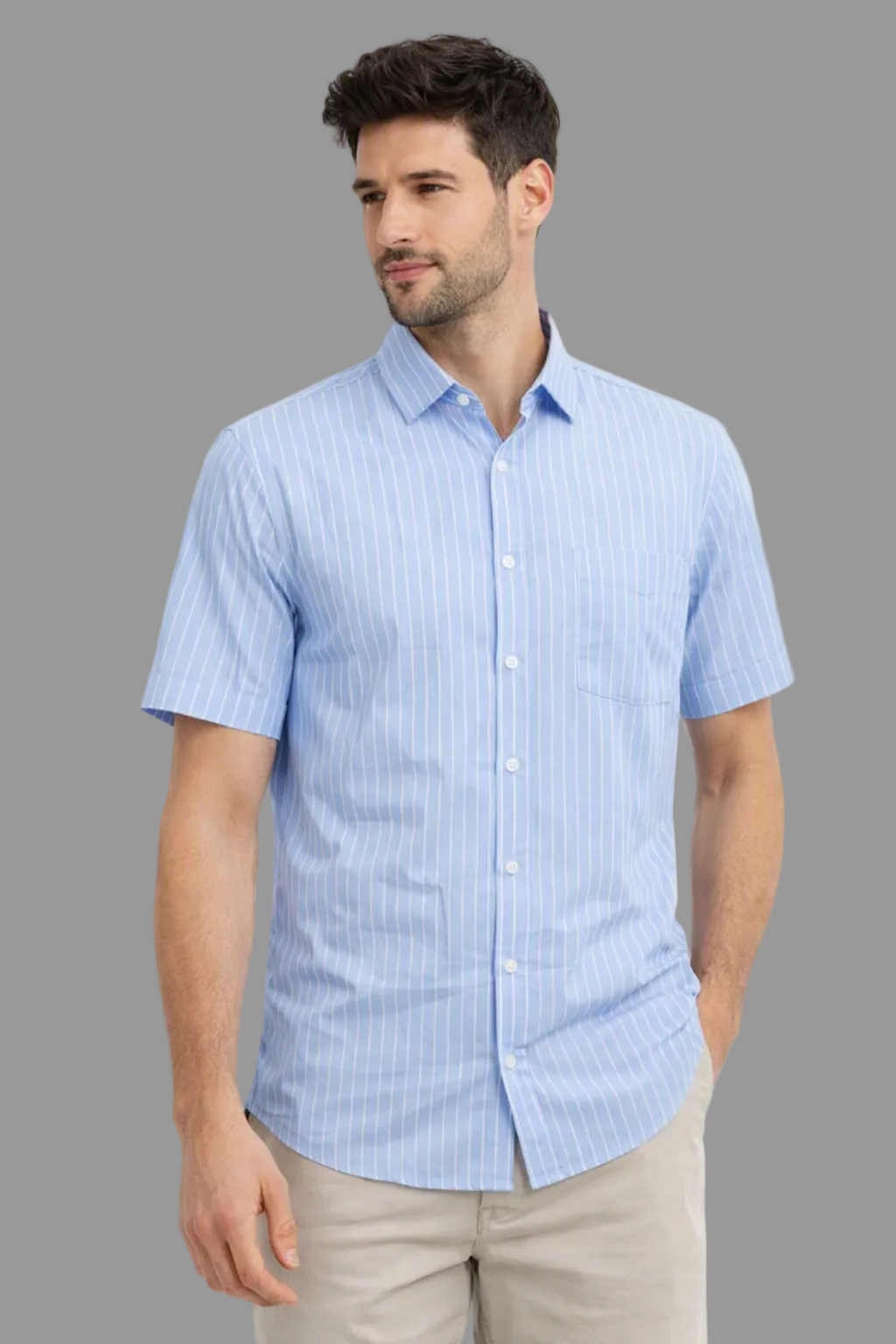 The Summer Breeze Stripe Short-Sleeve Shirt