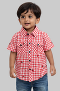 Checkered Short-Sleeve Shirts for Little Boys