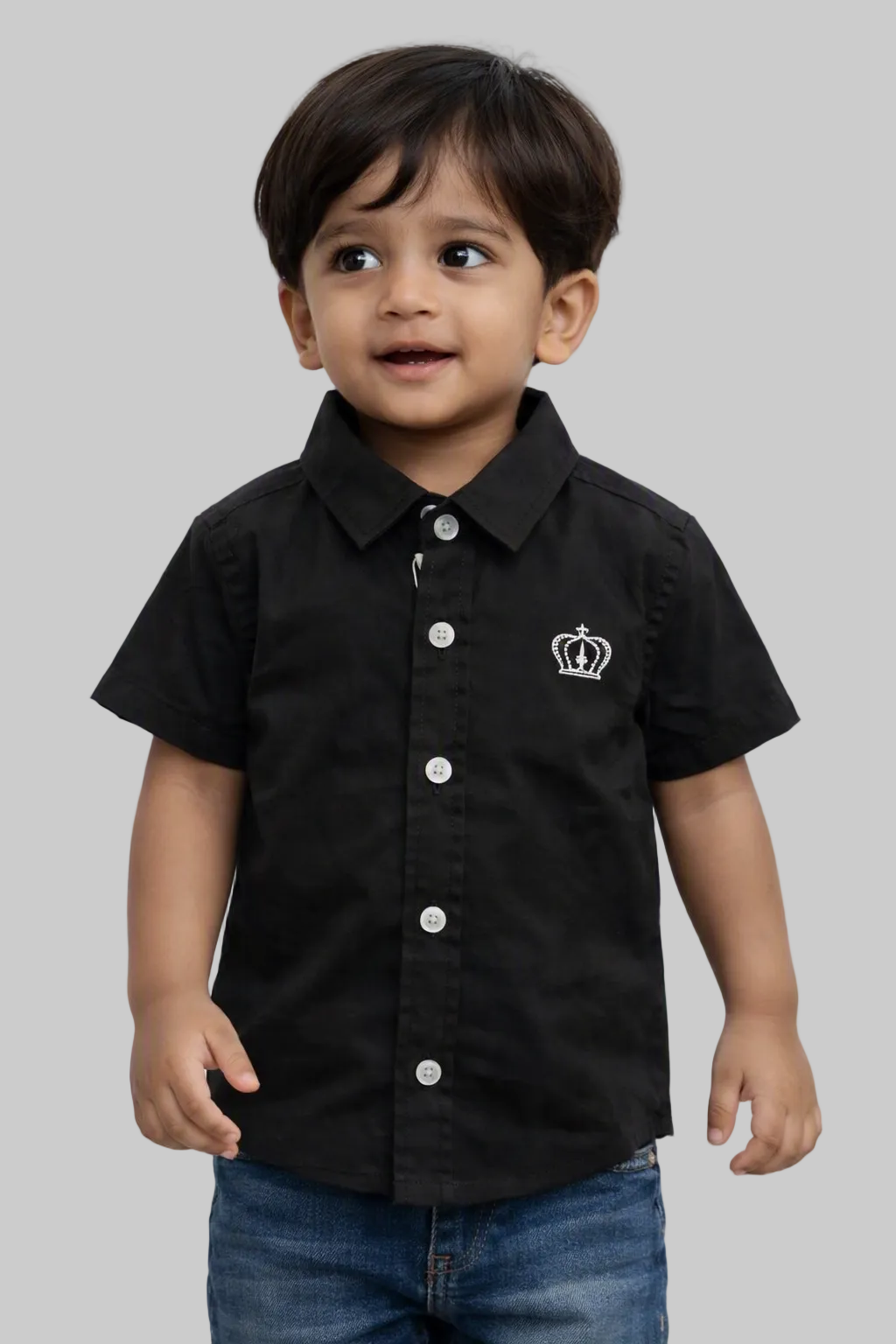 Fun & Colorful Cotton Half-Sleeve Shirts for Little Ones