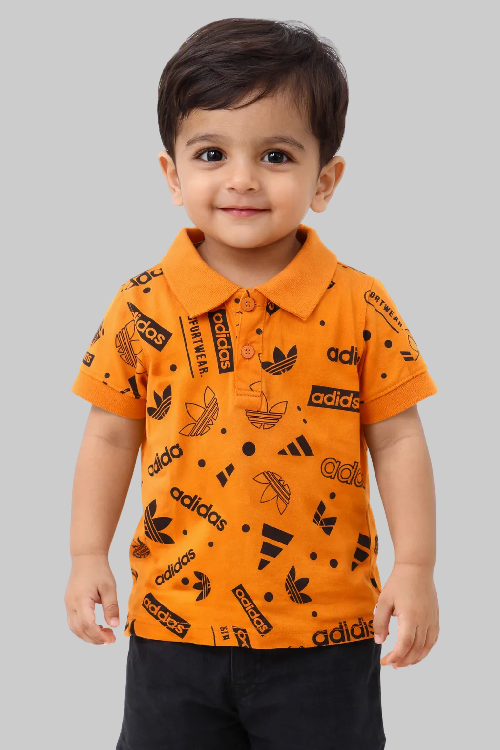 Little Trendsetter Printed Jersey Polo Tee