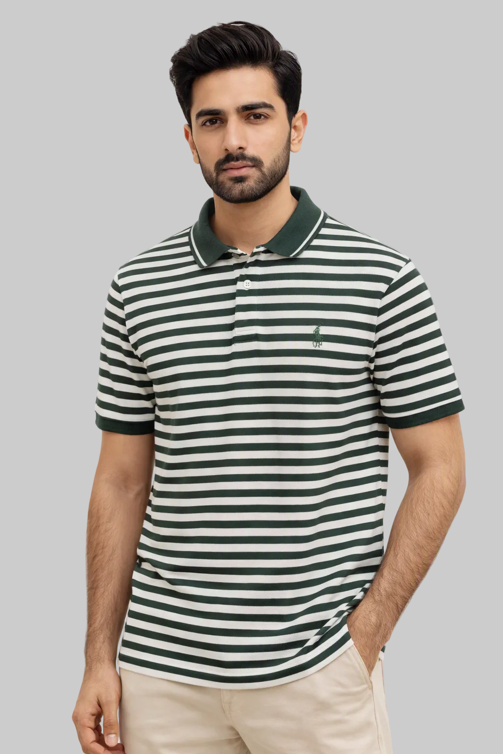 Men’s Signature Yarn-Dyed Cotton Jersey Polos