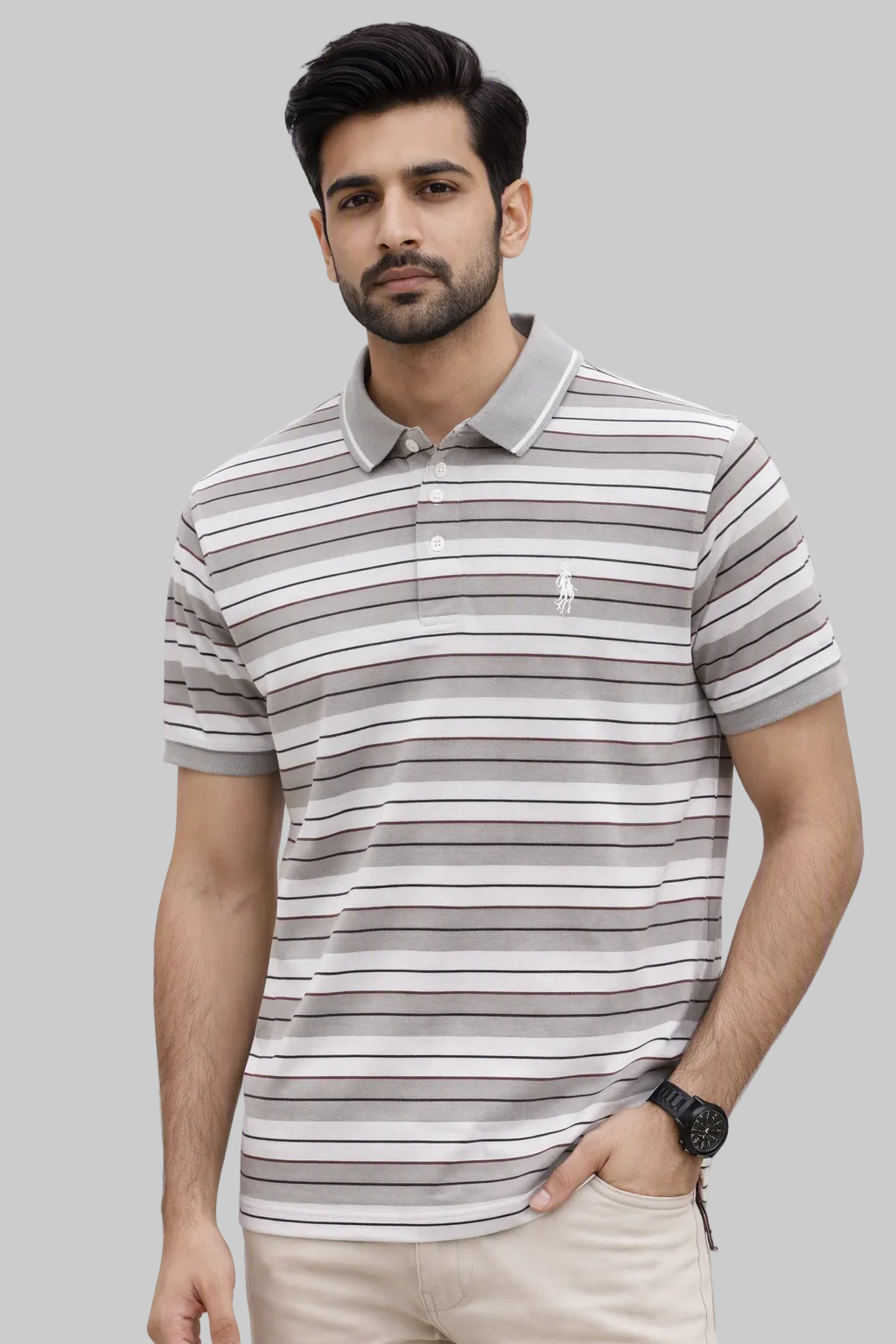 Men’s Signature Yarn-Dyed Cotton Jersey Polos