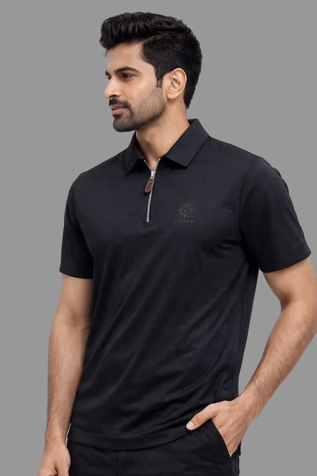 Al Noor Essential Luxury Fit Zip‑Up Polo