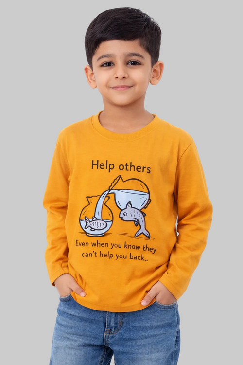 Al Noor Kids’ Trendy Graphic Long Sleeve Tee