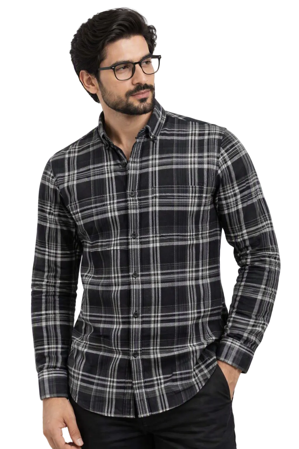 Mens Trendy stylish striped check shirt