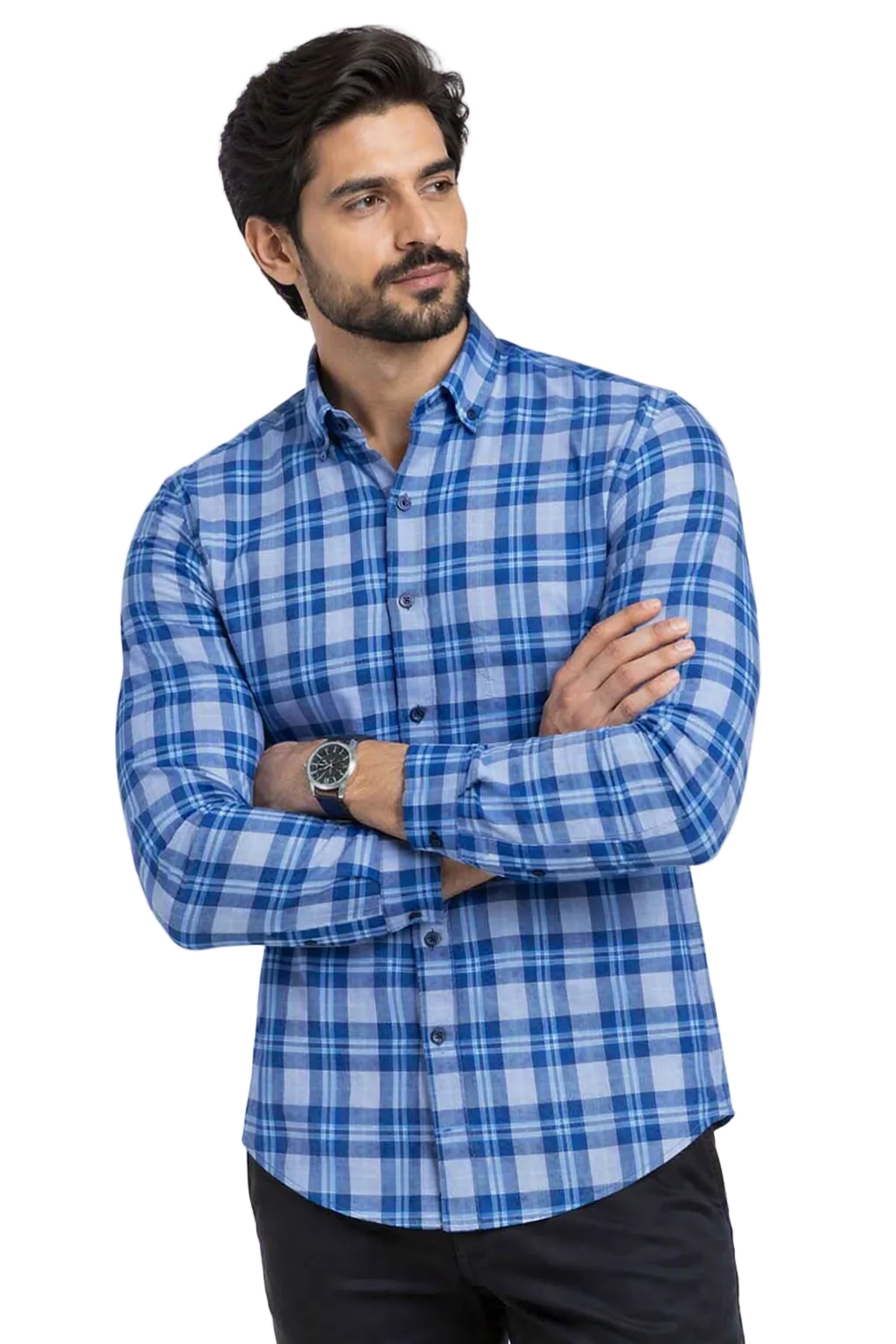 Mens Trendy stylish striped check shirt
