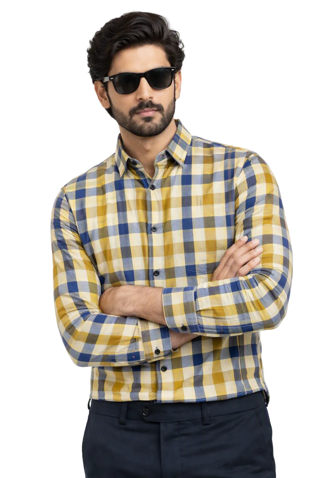 Mens Trendy stylish striped check shirt