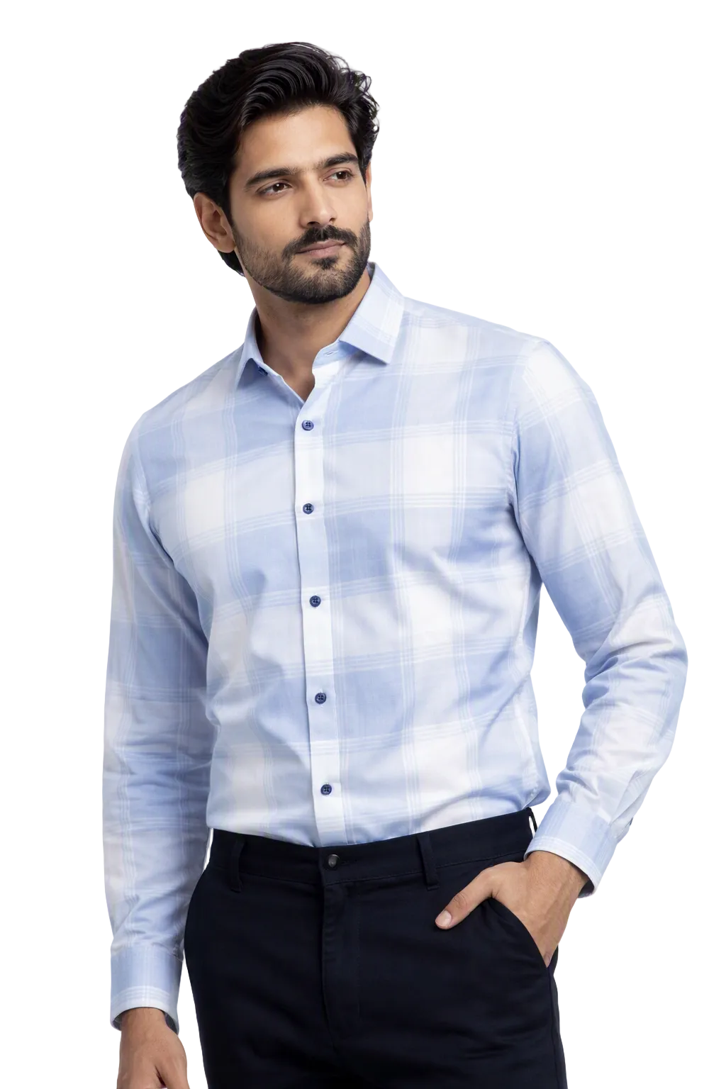 Mens Trendy stylish striped check shirt