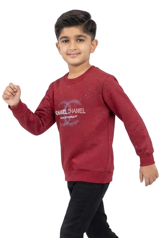 Boys Graphic Winter Sweatshirt – Warm & Stylish Casual Wear