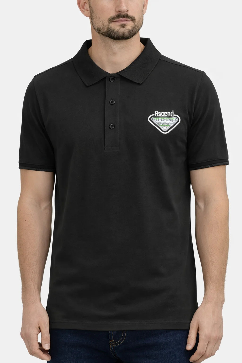 Men’s Ascend Pique Polo with Embroidered Badge