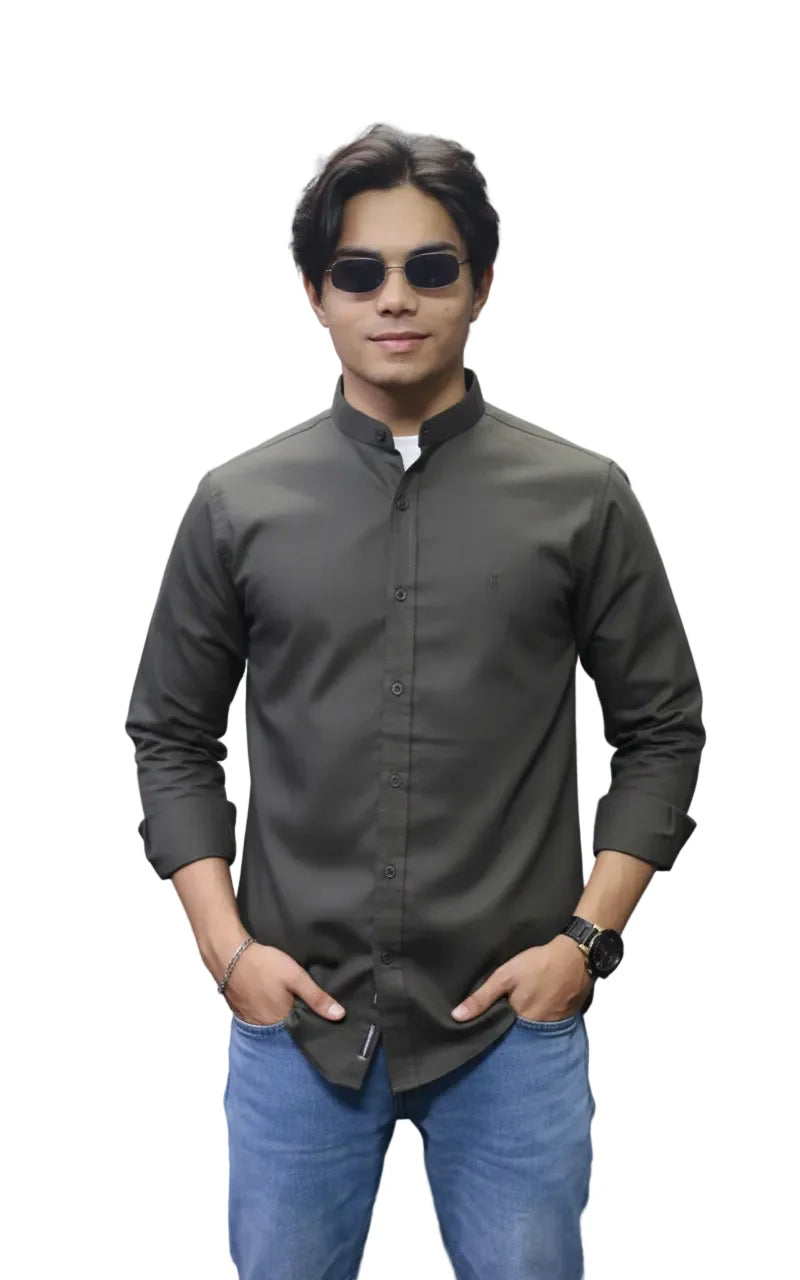 Men Classic Sherwani Color Casual Shirt