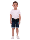 kids premium Embroidered denim short with Caterpillar Detail