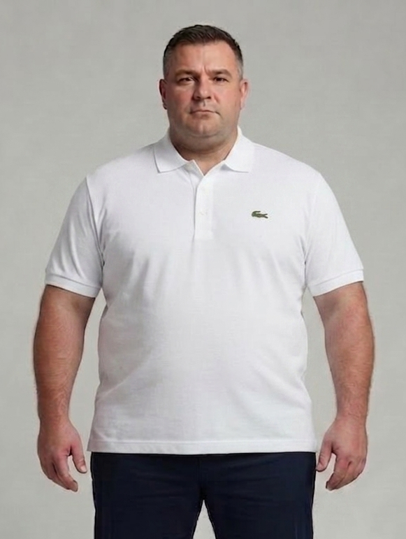 Lacoste Men's Classic Fit Petit Piqué Cotton Polo Shirt - White