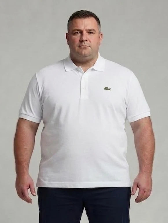 Men's 4XL & 5XL Lacoste-Style Polo Shirts
