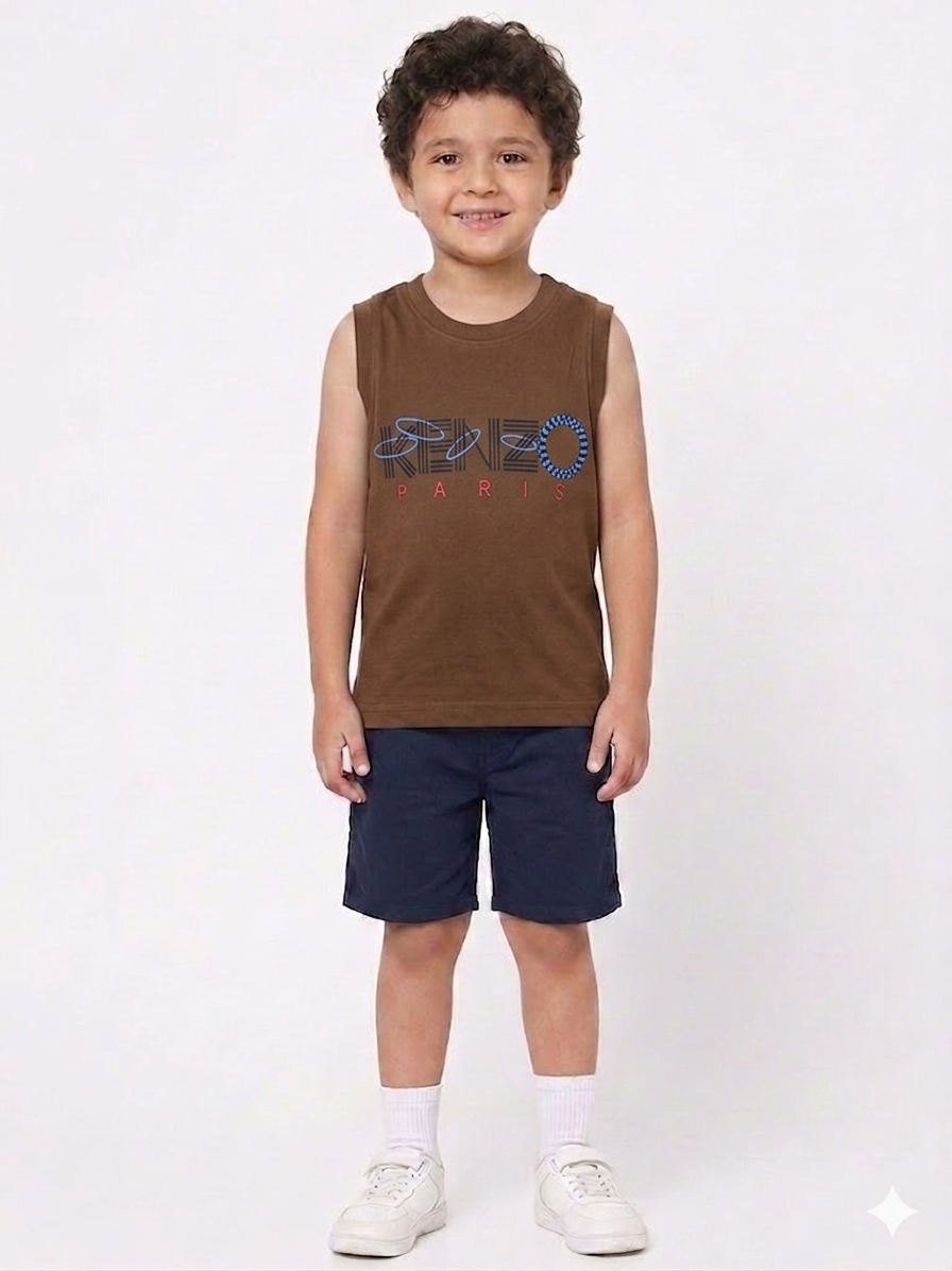 Toddler Boys Sleeveless Sando