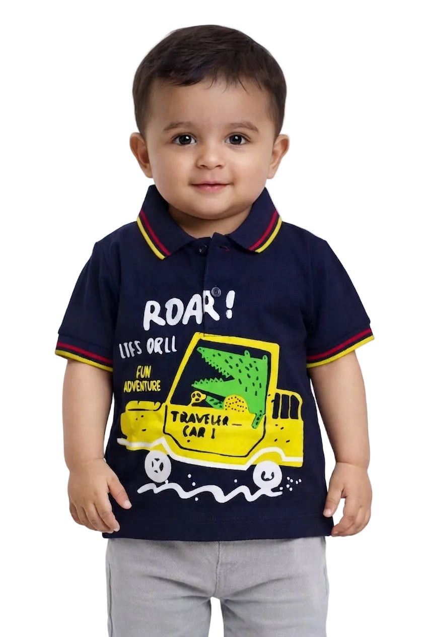 Designer Logo Polo Shirts for Toddler Boys