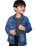 Kids Playful Mid Blue Denim Jackets