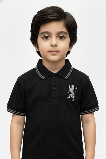 Boys Classic Black Polo