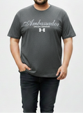 Men's Grey Graphic Tee – 3XL Regular Fit