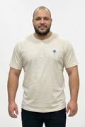 Men's Premium Off-White T-Shirt with Embroidered Palm Logo