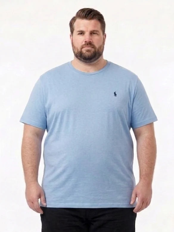 Premium Cotton Round Neck T-Shirts with Subtle Polo Logo