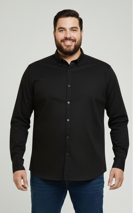Black Big Size Casual shirts