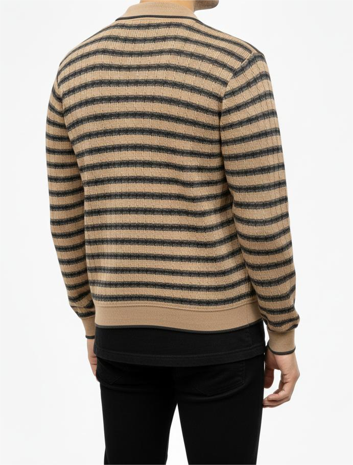 Mens Premium Brown Titch Style Old money Polo