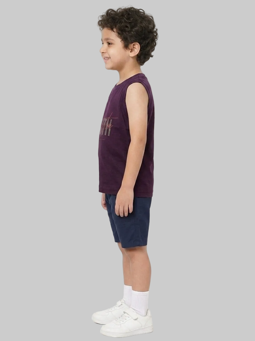 Kids' Casual purple Youth Graphic Tank Top