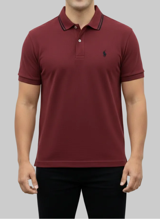 2xl/3xl Maroon Polo T-Shirt