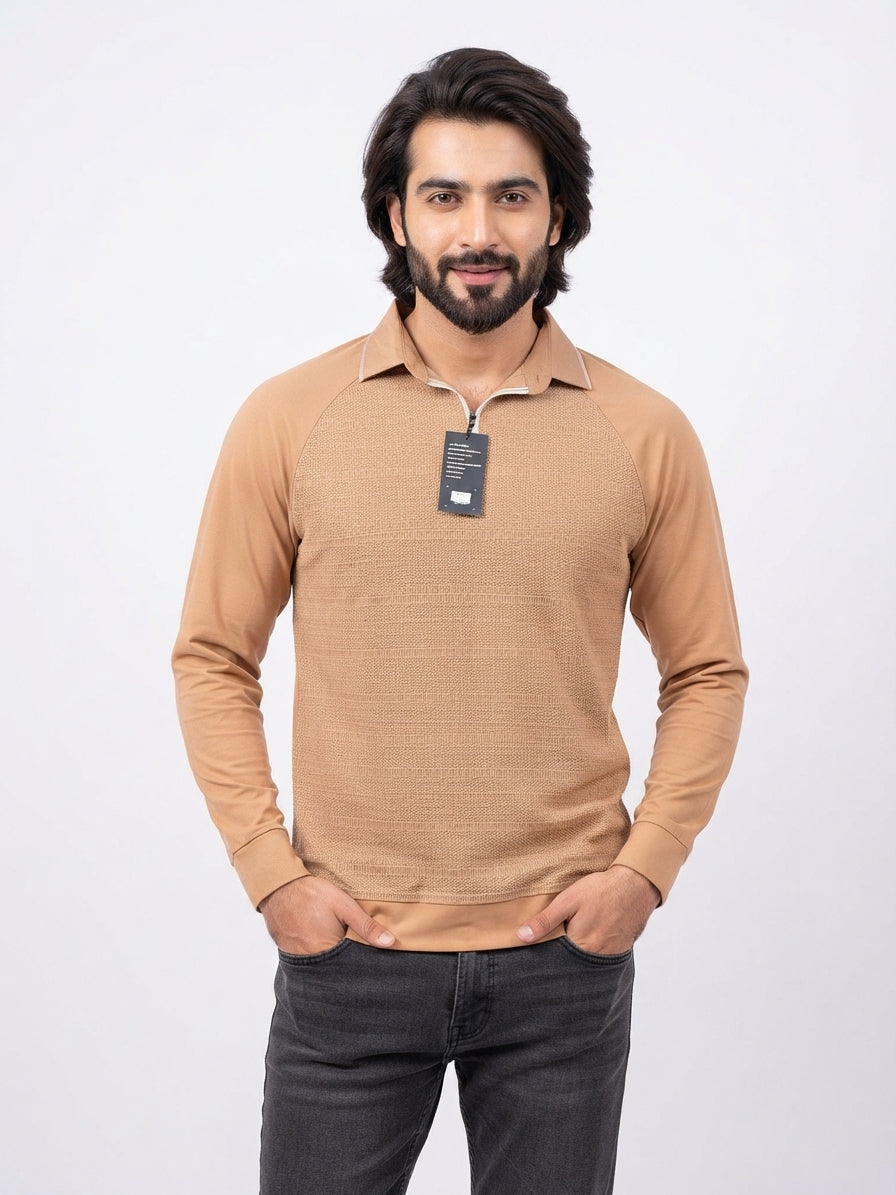Men’s Imported Luxe Full-Sleeves Polo