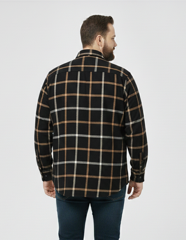 2xl Black White Boxes Check shirts