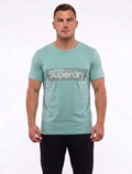 Superdry Sport Graphic Print T-Shirt in Light Blue