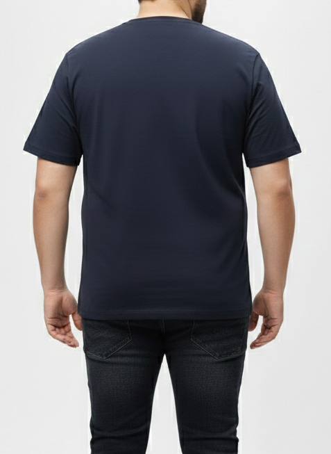 Men's Navy Blue "Sport" Graphic Tee – 3XL Regular Fit