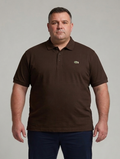 Lacoste Men's Classic Fit Petit Piqué Cotton Polo Shirt - Dark Brown