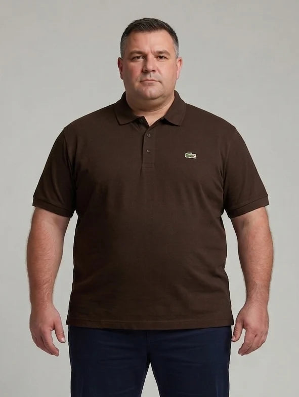 Men's 4XL & 5XL Lacoste-Style Polo Shirts