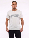 : Modern Nike Logo Cotton Tee for Casual & Active Wear In White