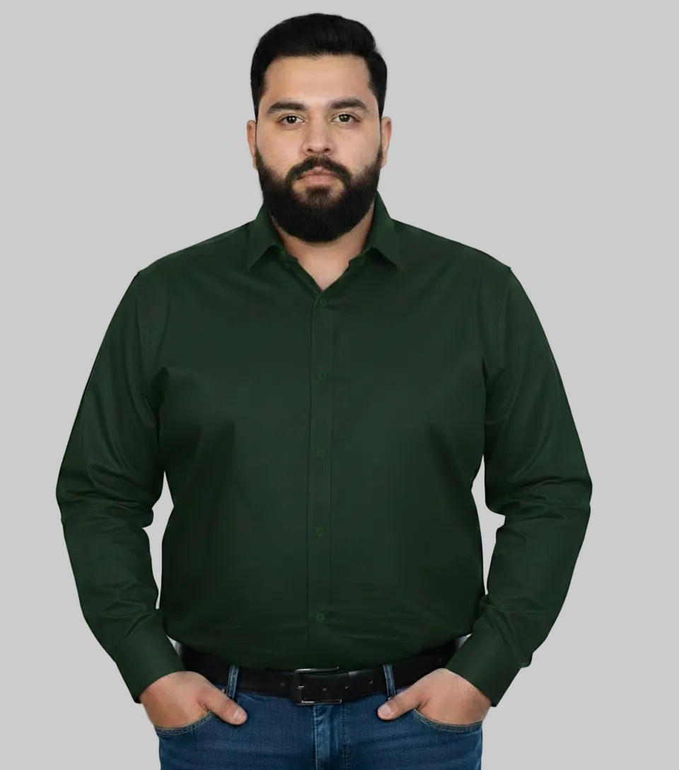 Plus Size Green Casual shirt