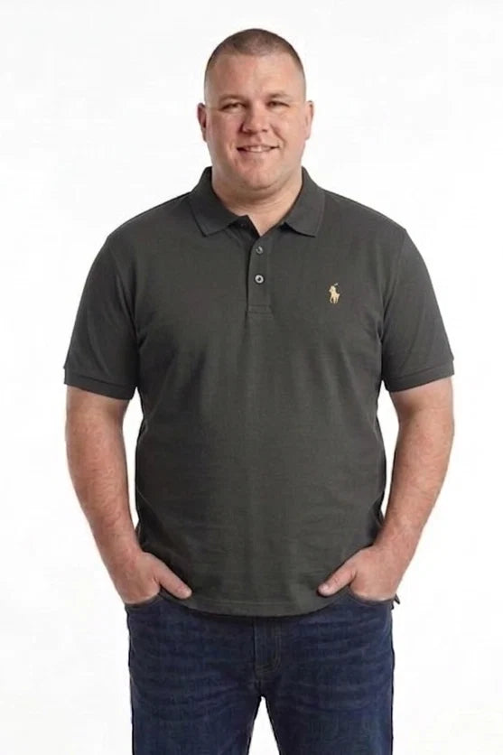 Premium Oversized Small Logo Polo T-Shirts