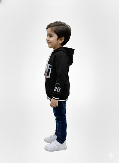 Urban black Graphic Kids Hoodie