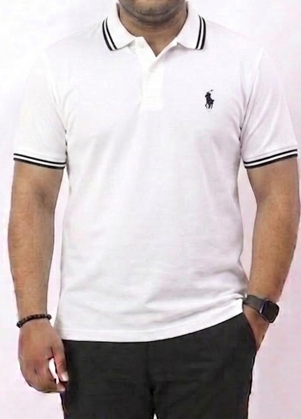 Classic White Free Size Polo T shirt